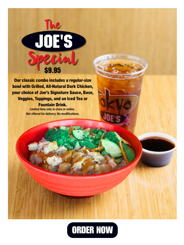 The joe's special website popup